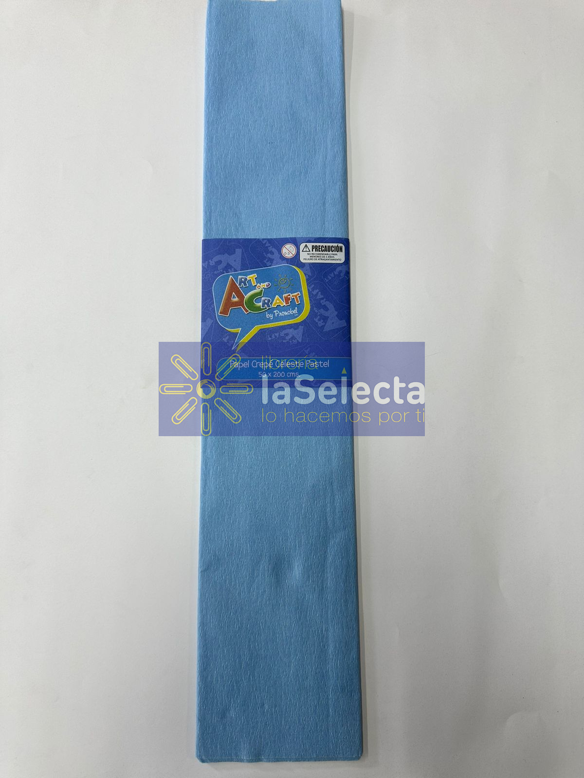PAPEL CREPE CELESTE PASTEL ART&CRAFT